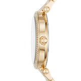 Michael Kors Parker Gold Mother of Pearl Dial Gold Steel Strap Watch for Women - MK6425