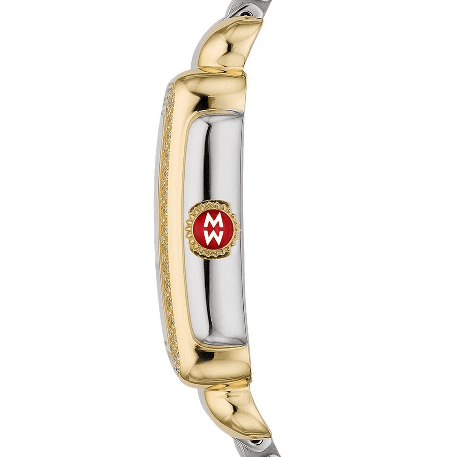 Michele Deco Mother of Pearl Dial Two Tone Steel Strap Watch For Women - MWW06V000023
