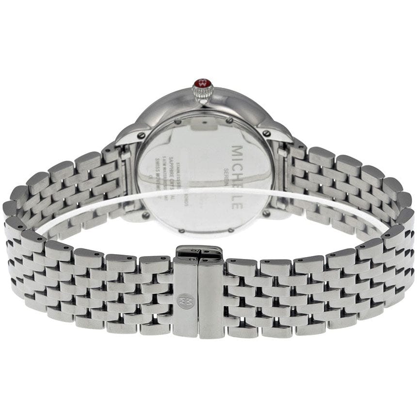 Michele Serein Mother of Pearl Dial Silver Steel Strap Watch for Women - MWW21B000009