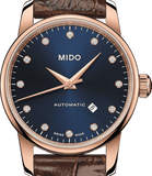 Mido Baroncelli Automatic Midnight Blue Dial Brown Leather Strap Watch For Women - M7600.3.65.8