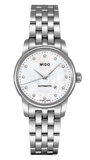 Mido Baroncelli Automatic Mother Of Pearl Dial Silver Steel Strap Watch For Women - M7600.4.69.1