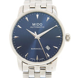 Mido Baroncelli II Automatic Blue Dial Silver Steel Strap Watch For Men - M8600.4.15.1