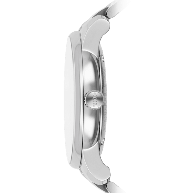 Mido Baroncelli II Automatic White Dial Silver Steel Strap Watch For Men - M8600.4.26.1