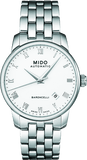Mido Baroncelli II Automatic White Dial Silver Steel Strap Watch For Men - M8600.4.26.1