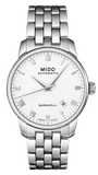 Mido Baroncelli II Automatic White Dial Silver Steel Strap Watch For Men - M8600.4.26.1