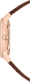 Mido Baroncelli III Automatic Blue Dial Brown Leather Strap Watch For Men - M8600.3.15.8