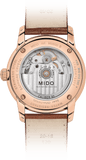 Mido Baroncelli III Automatic Blue Dial Brown Leather Strap Watch For Men - M8600.3.15.8