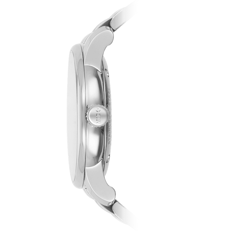 Mido Baroncelli III Automatic Grey Dial Silver Steel Strap Watch For Women - M7600.4.13.1