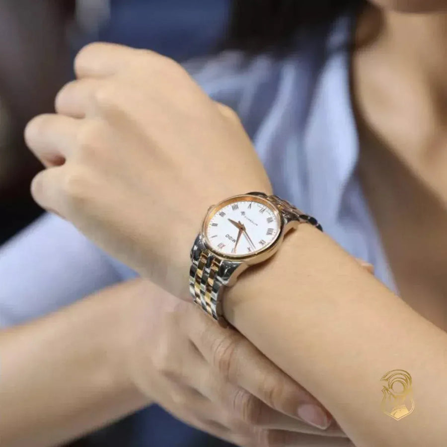 Mido Baroncelli III Automatic White Dial Two Tone Steel Strap Watch For Women - M7600.9.N6.1