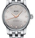 Mido Baroncelli III Automatic Silver Dial Silver Steel Strap Watch For Women - M7600.4.21.1