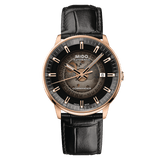 Mido Commander Automatic Black Dial Black Leather Strap Watch For Men - M021.407.36.411.00
