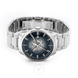 Mido Commander Automatic Gradient Blue Dial Silver Steel Strap Watch For Men - M021.407.11.411.01