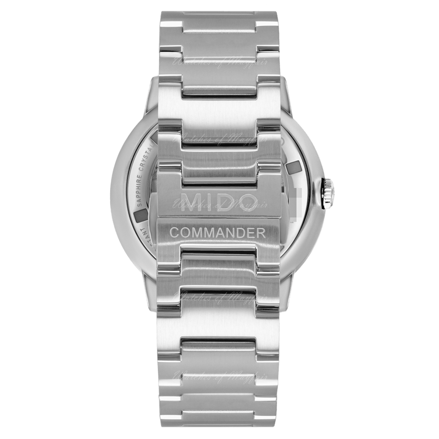 Mido Commander II Automatic Chronometer Blue Dial Silver Steel Strap Watch For Men - M021.431.11.041.00