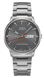 Mido Commander II Automatic Chronometer Grey Dial Silver Steel Strap Watch For Men - M021.431.11.061.01