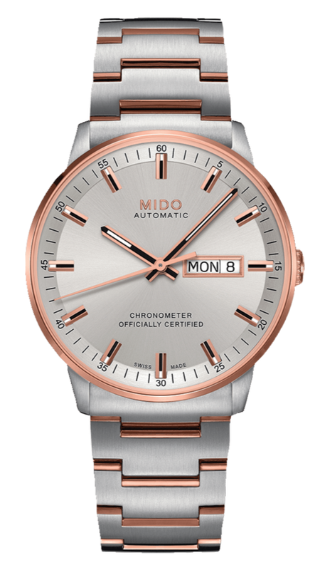 Mido Commander II Chronometer Automatic Silver Dial Two Tone Steel Strap Watch For Men - M021.431.22.031.00
