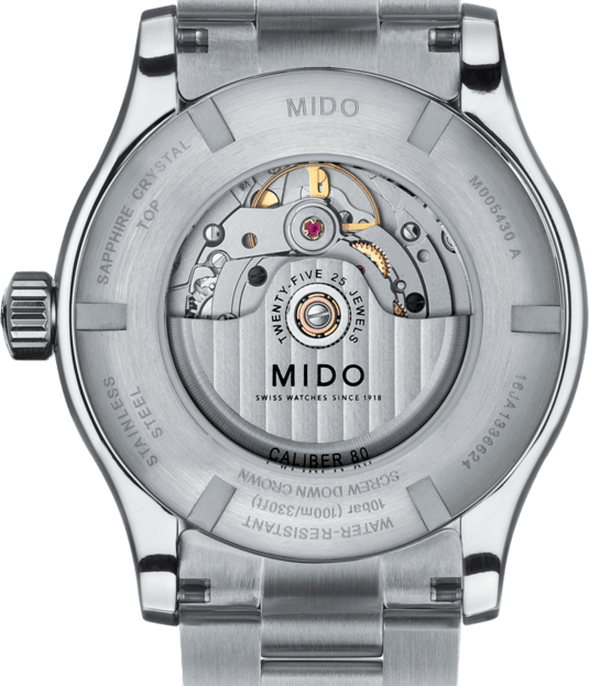 Mido Multifort Automatic Silver Dial Silver Steel Strap Watch For Men - M005.430.11.031.80