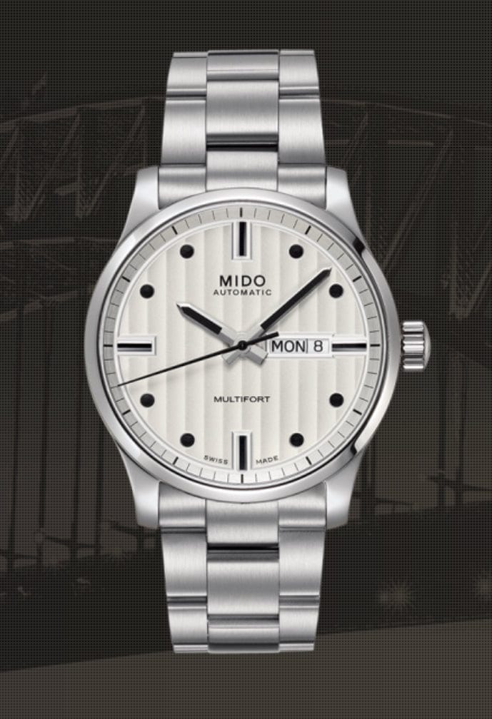 Mido Multifort Automatic Silver Dial Silver Steel Strap Watch For Men - M005.430.11.031.80