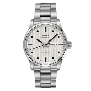 Mido Multifort Automatic Silver Dial Silver Steel Strap Watch For Men - M005.430.11.031.80