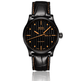 Mido Multifort Automatic Special Edition Black Dial Black Leather Strap Watch For Men - M005.430.36.051.80