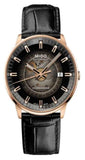 Mido Commander Automatic Black Dial Black Leather Strap Watch For Men - M021.407.36.411.00