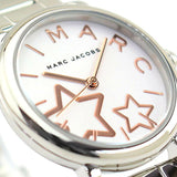 Marc Jacobs Classic White Dial SIlver Stainless Steel Strap Watch for Women - MJ3591