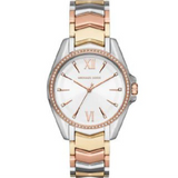 Michael Kors Whitney Quartz White Dial Two Tone Steel Strap Watch For Women - MK6686