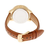 Michael Kors Whitley Quartz Gold Dial Brown Leather Strap Watch For Women - MK2428