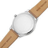 Michael Kors Layton Mother of Pearl White Dial Brown Leather Strap Watch For Women - MK2910