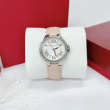 Michael Kors Camille Three-Hand Crystals White Dial Pink Leather Strap Watch for Women - MK2963