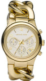 Michael Kors Runway Twist Gold Dial Gold Stainless Steel Strap Watch for Women - MK3131