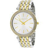 Michael Kors Darci Silver Dial Two Tone Stainless Steel Strap Watch for Women - MK3215