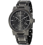 Burberry The City Grey Dial Gunmetal Grey Steel Strap Watch for Men - BU9354