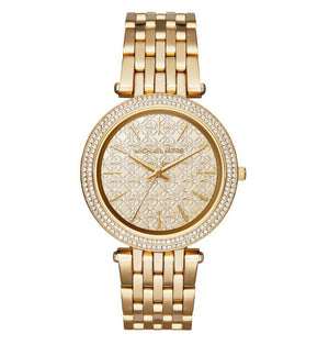 Michael Kors Darci Gold Dial Gold Steel Strap Watch for Women - MK3398