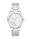 Michael Kors Hartman Quartz Silver Dial Silver Steel Strap Watch For Women - MK3489