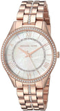 Michael Kors Lauryn Mother of Pearl Dial Rose Gold Steel Strap Watch for Women - MK3716