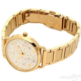 Michael Kors Portia Quartz White Dial Gold Steel Strap Watch for Women - MK3840