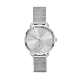 Michael Kors Portia Silver Dial Silver Mesh Bracelet Watch for Women - MK3843