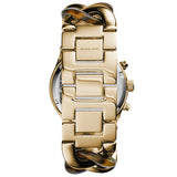 Michael Kors Runway Gold Dial Two Tone Steel Strap Watch for Women - MK4222