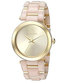 Michael Kors Delray Rose Gold Dial Pink Steel Strap Watch for Women - MK4316