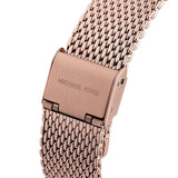 Michael Kors Pyper Quartz Rose Gold Dial Rose Gold Mesh Strap Watch For Women - MK4340