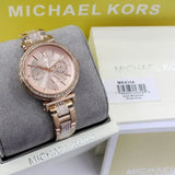 Michael Kors Sofie Quartz Rose Gold Dial Rose Gold Steel Strap Watch For Women - MK4354