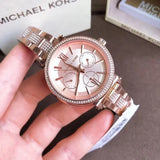 Michael Kors Sofie Quartz Rose Gold Dial Rose Gold Steel Strap Watch For Women - MK4354