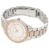 Michael Kors Lauryn Quartz White Dial Two Tone Steel Strap Watch For Women - MK4388