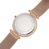 Michael Kors Darci Quartz Mother of Pearl White Dial Rose Gold Mesh Bracelet Watch For Women - MK4519