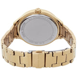 Michael Kors Slim Runway Crystals Gold Dial Gold Steel Strap Watch for Women - MK4659