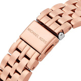 Michael Kors Harlowe Rose Gold Dial Rose Gold Steel Strap Watch For Women - MK4710