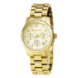 Michael Kors Runway Gold Dial Gold Stainless Steel Strap Watch for Women - MK5055