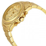 Michael Kors Runway Gold Dial Gold Steel Strap Watch for Women - MK5166