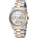 Michael Kors Runway Silver Dial Two Tone Steel Strap Watch for Women - MK5315