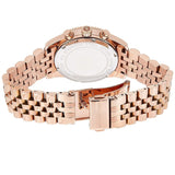 Michael Kors Lexington Rose Gold Dial Rose Gold Steel Strap Watch for Women - MK5569